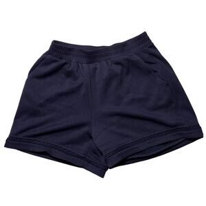 Elie Tahari Navy Elastic Waist Tailored Shorts